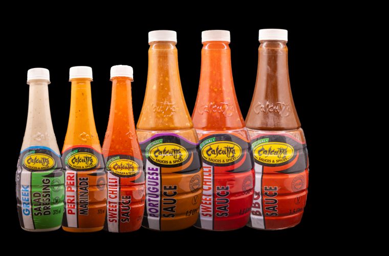 Calcutta sauce range in trade formats