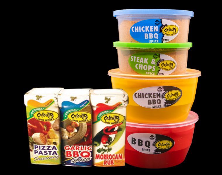 Calcutta spice tubs and packs